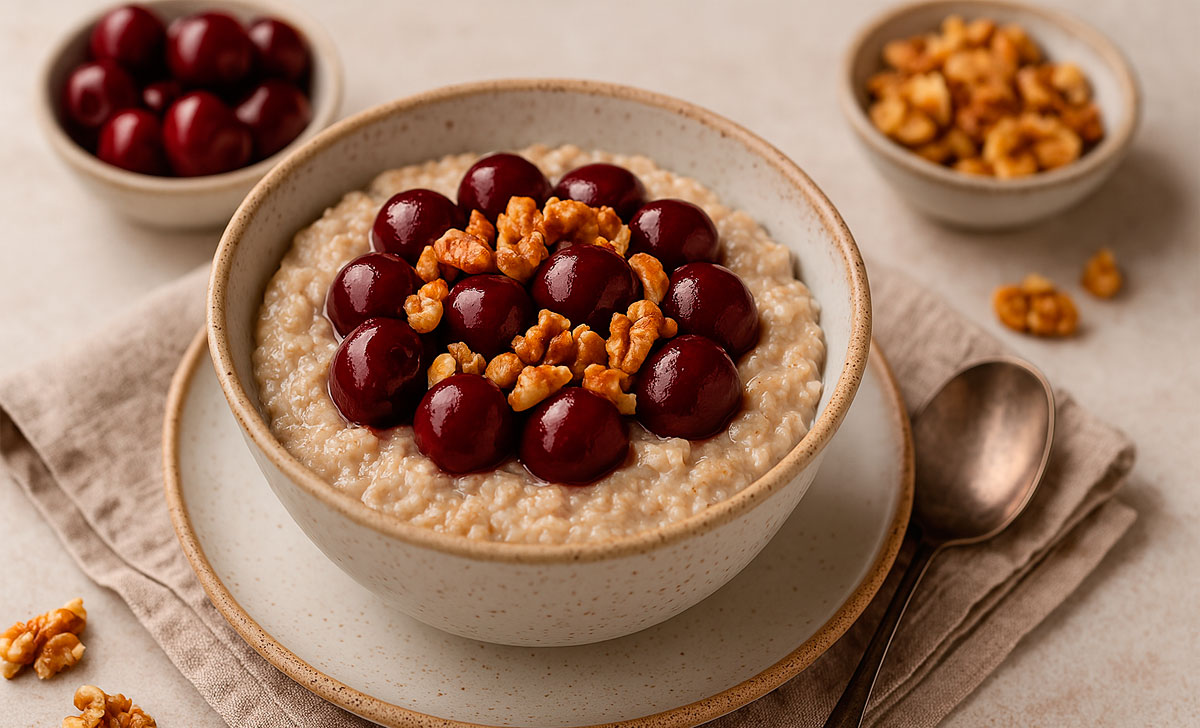 kaerapuder kirsi ja pähklitega